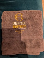 Brand New Grey Wimbledon Championships 2024 Hand Towel Courtside Hospitality