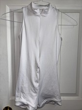 Natalie White Front Zip Open