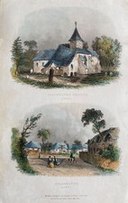 1839 Antique Print: Silchester