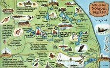 Norfolk Broads Map Printed