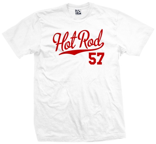 Hot rod script shirt - hot, |