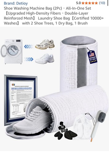 Shoe washing machine - machine, bag