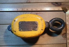 Vintage Wooden Block  Royal Navy Nautical Seamanship Lifting Garden Prop Tackle