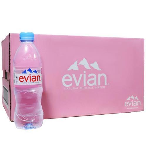 Evian still water bottle - evian,