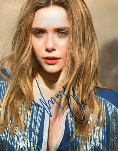 Elizabeth olsen autographed - elizabeth,