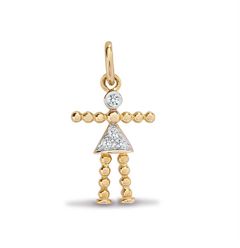 9ct yellow gold diamond in - diamond,