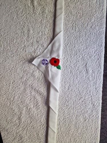 Scouts neckerchief white - scouts, with