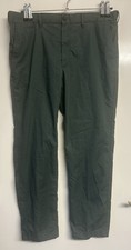 M&S Men’s 38S Green Chino Lightweight Trousers Straight Leg 38” & Waist Leg 29”