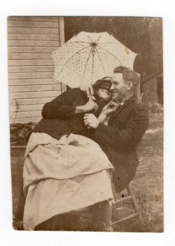 Affectionate couple parasol - couple,