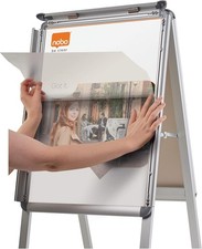 NOBO A1 Aluminium Pavement Poster Sign A-Board Snap Frame Shop Display Stand
