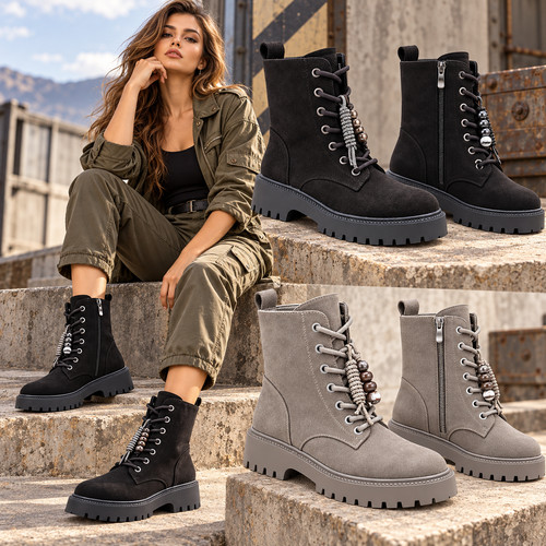 Womens combat boots faux - womens,