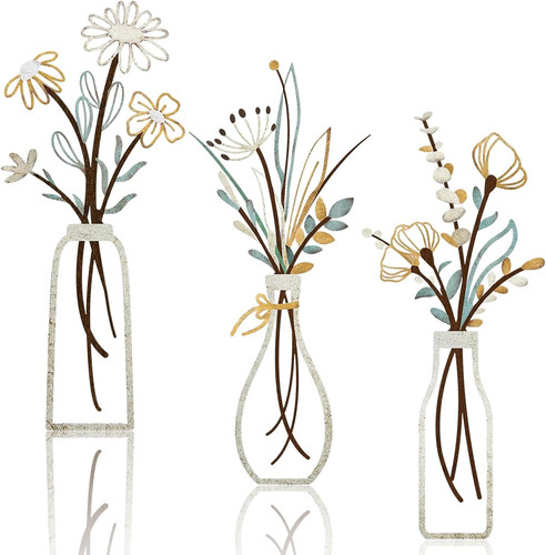 Pcs metal flower - flower, wall