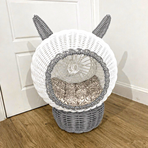 Handmade rattan pet house for