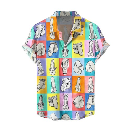 Mens novelty button shirt fun - novelty,