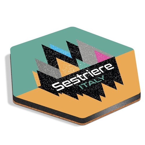 Hexagon mdf coaster - coaster, sestriere
