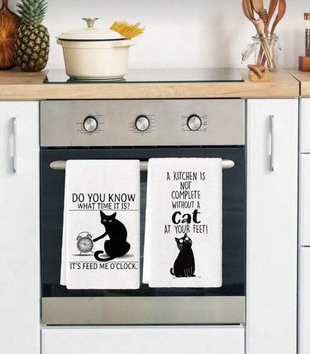 Cats funny cat tea towel - funny,