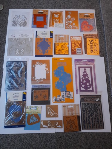 Assorted metal stencils - assorted,