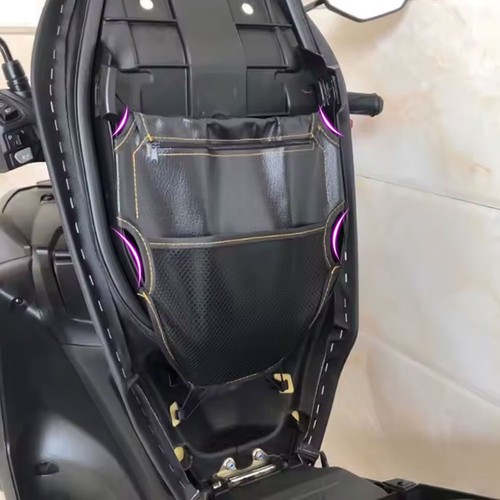 Motorcycle parts under seat - under,