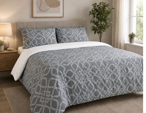 Small double grey duvet - double, cover