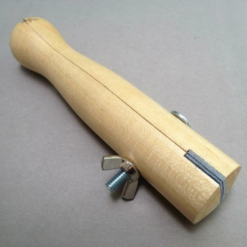 Wooden ring clamp leather jaws - clamp,