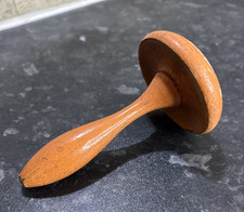Vintage 1970 s Orange Wooden Darning Mushroom