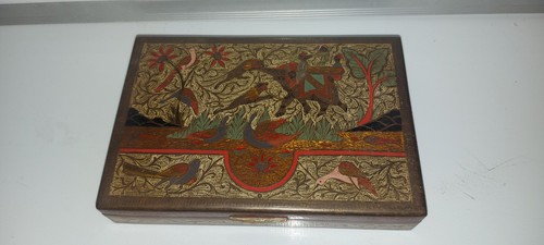 Vintage decorative wooden box - vintage,