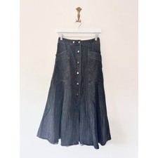 Whistles Denim Panelled Midi