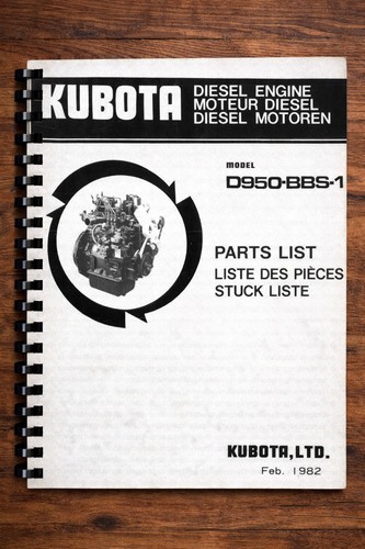 Kubota d950 bbs spare parts - spare,