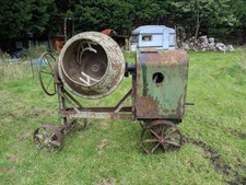 Vintage diesel cement mixer used