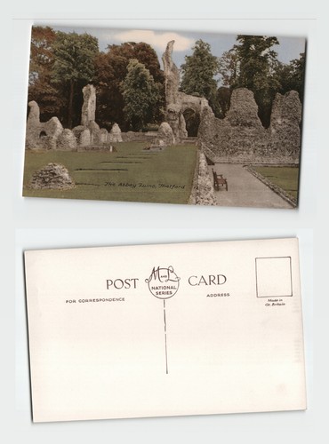 Postcard the abbey ruins - -,