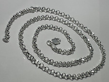 Vintage sterling silver 925 belcher chain 19.5" necklace 9.49g stacking layering