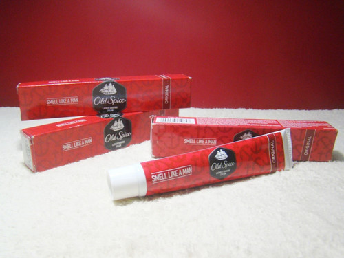 Old spice shaving cream - cream, lather