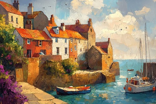 Seaside seascape canvas - seascape,