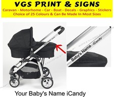 Icandy personalised name pram - personalised,