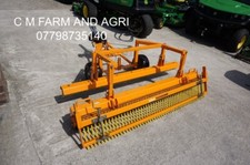 SISIS 6’ TRI PLAY GRASS BRUSH COMBE ROLLER IMPLEMENT FRAME ELEC WINCH ON WHEELS