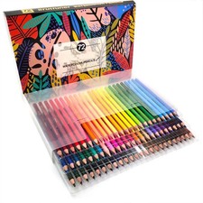 72 Colouring Pencils High Quality Premium Relax Therapy Colour Adults Kids
