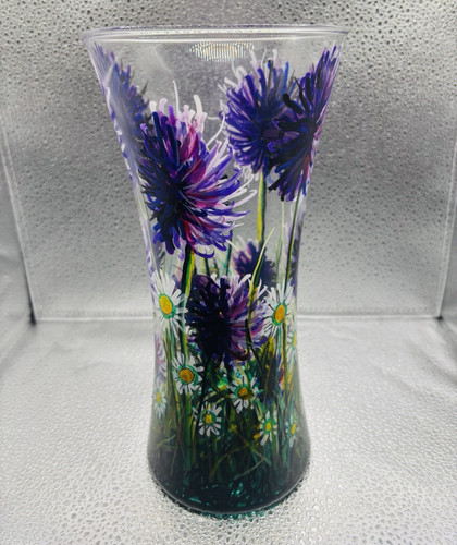 Hand painted clear - hand, glass