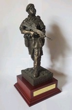 Vintage Royal Marine Commando Statue Bronzed Northern Ireland 1980's Ballentine 