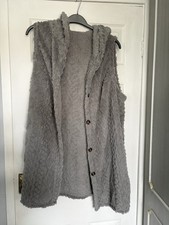 Ladies Fur Gilet Longline Size
