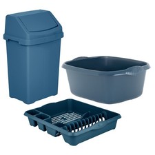 Navy Set  - 8L Swing Bin +