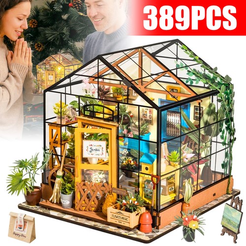 Diy dollhouse miniature kit - diy,