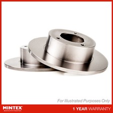 2x Brake Discs Solid For Smart Fortwo 451 Electric Mintex Front 4514210112