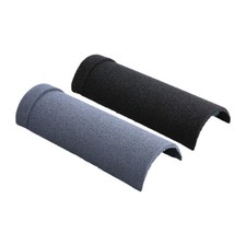 Galvanized Roofing Shingles Asphalt Coated Roof Tiles Half Round Ridge End Cap