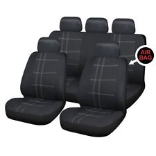 UKB4C Black Full Set Front & Rear Car Seat Covers for Citroen C3 Picasso 09-On