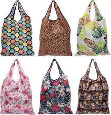 6 Reusable Foldable Shopping