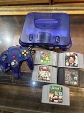 Nintendo 64 Video Game N64 Retro Console Grape Purple + 5 Games BUNDLE