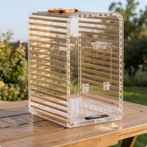 Pet bird transport - pet, cage
