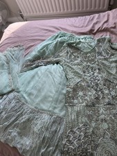Mint green embroidered - mint,
