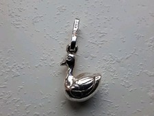 Vintage Duck Charm in Sterling Silver 925 - 1g