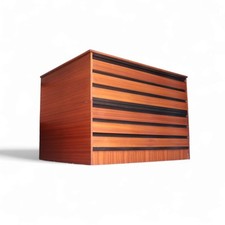 Large Mid-Century Teak Plan Chest / Architects’ Cabinet Chest Of Drawers 